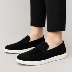 Boston Penny Loafer für Herren – Zeitloser Style mit gepolsterter Innensohle in Schwarz