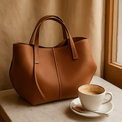 Vintage-Schultertasche für Damen – Große und stylische Handtasche jetzt im Angebot in Braun