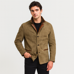 Lucien | Winterjacke im Vintage-Stil in Braun