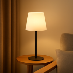 LumiGlow – Kabellose wiederaufladbare Lampe mit einstellbarer warmen Beleuchtung in Schwarz