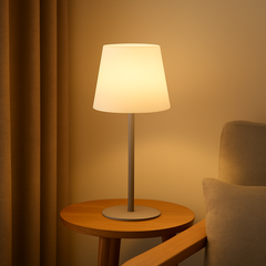 LumiGlow – Kabellose wiederaufladbare Lampe mit einstellbarer warmen Beleuchtung in Grau