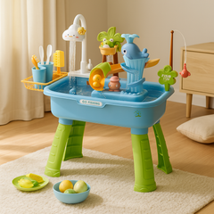 Splash ‘n Fish - Lustiges Wasser-Spiel für Kinder mit Meersalzfischfang in Blau