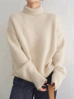 Dionella - Strickpullover - Rollkragen in Beige