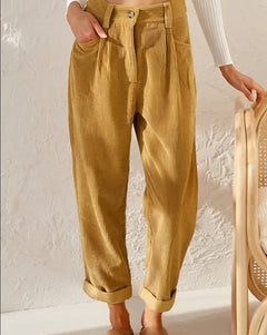 Dagmar – Damen Kordhose Weich Bequem Und Stylisch in Gelb