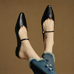 Damen Slipper Orthopedic mit Arch Support Elegante Sommerschuhe für Alltag und Freizeit in Schwarz