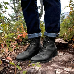Jarrett - Retro-Schnürstiefel für Herren in Schwarz