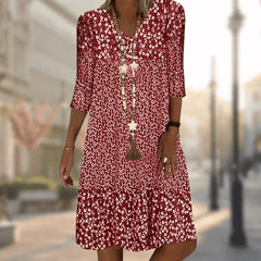 Luna - Das elegante und bequeme Damenkleid in Rot