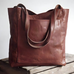 Elegante Damen-Schultertasche aus vielseitigem PU-Leder in Dunkelbraun