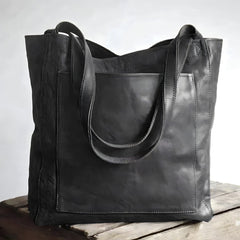 Elegante Damen-Schultertasche aus vielseitigem PU-Leder in Schwarz