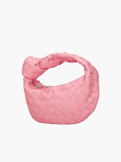 Elegante Damenhandtasche aus praktischem veganem Leder in Koralle