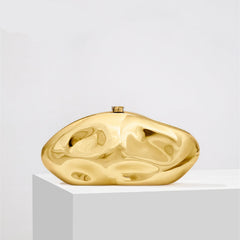 Elegante, strukturierte Damen-Clutch in Goldoptik – Luxus in Gold (Nur noch 4 auf Lager)