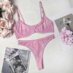 Brooke | 2-teiliges Nahtloses Push-up-BH-Set in Rosa