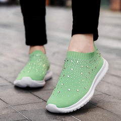 Emilie - Atmungsaktive & Ergonomische Damen Schuhe für den Frühling in Grün
