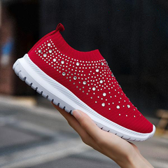 Emilie - Atmungsaktive & Ergonomische Damen Schuhe für den Frühling in Rot