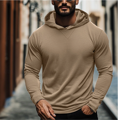 Enrico | Klassischer Herren Hoodie in Khaki