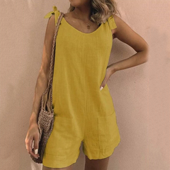 Evelin - Eleganter Damen Overall für den Alltag in Gelb