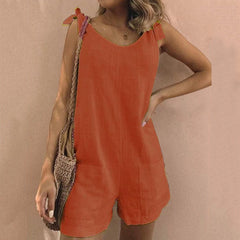 Evelin - Eleganter Damen Overall für den Alltag in Orange