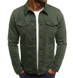 Braydon - Herren Jeansjacke in Grün