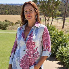 Fay - Langarmshirt Mit Blumendruck Für Damen in Muschelrosa