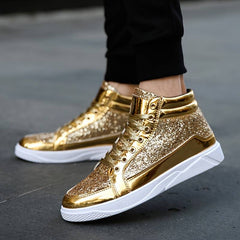 Julian - Glitzer Turnschuhe in Gold