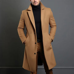 Franz | Eleganter Wollmantel für Herren Winter in Beige