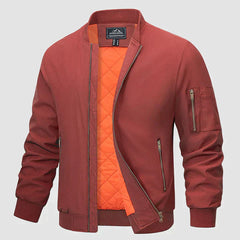 Gabriel - Stylische Bomberjacke für Herren in Orange