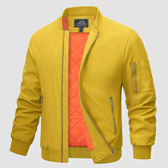 Gabriel - Stylische Bomberjacke für Herren in Gelb