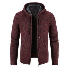 Matthias - Bequeme Strickjacke in Rot