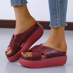 Malin® | Moderne Damensandalen in Rot
