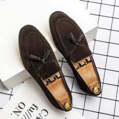 Günther – Herren Echtleder Loafer Rutschfest Bequem Und Hochwertig in Dunkelbraun