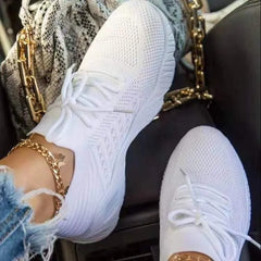 Jocasta - Orthopädischer Mesh-Sneaker für Damen in Weiß