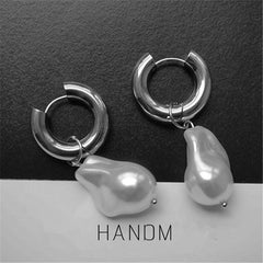 Micara - Pearl Drop - Ohrringe in Silber