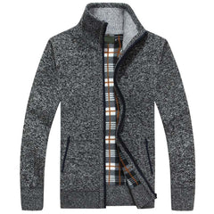 Logan - Herren Strickjacke in Dunkelgrau