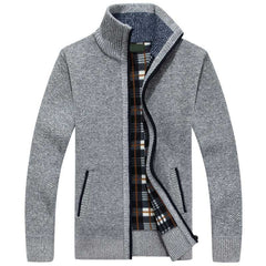 Logan - Herren Strickjacke in Hellgrau