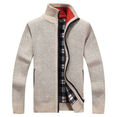 Logan - Herren Strickjacke in Beige