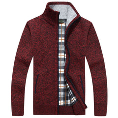 Logan - Herren Strickjacke in Rot