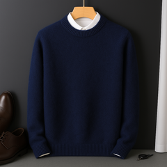 Valencia Cashmere Sweater in Navy