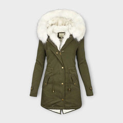 Ivara - Wasserfeste & Pelz-gefütterte Winterjacke in Grün