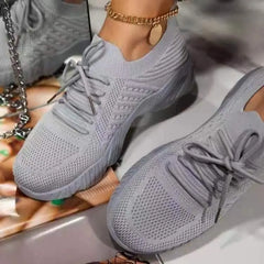 Jocasta - Orthopädischer Mesh-Sneaker für Damen in Grau