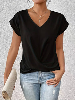 Daniela | Lässiges T Shirt in Schwarz