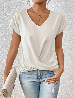 Daniela | Lässiges T Shirt in Weiß