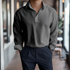Henric - Luxuriöses Sommer-Poloshirt für Männer in Grau