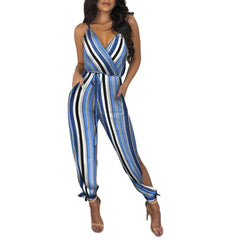Rue - Lässiger ärmelloser Jumpsuit in Blau