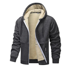 Luca | Lässige Fleecejacke in Dunkelgrau