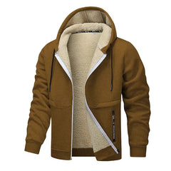 Luca | Lässige Fleecejacke in Braun