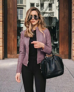 Ralph Mattew Lederjacke in Khaki
