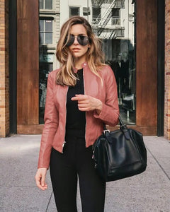 Ralph Mattew Lederjacke in Gold