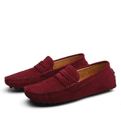 Jesper - Wildleder Slipper - Italienischer Stil in Rot