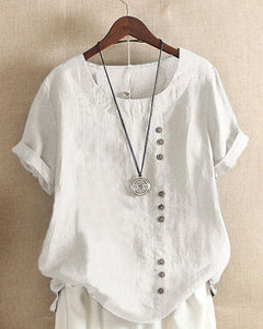 Jessica | Atmungsaktives und leichtes Sommer T Shirt in Weiß