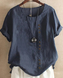 Jessica | Atmungsaktives und leichtes Sommer T Shirt in Blau